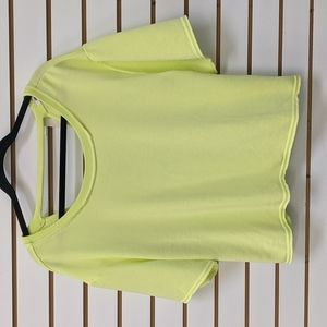 NWT Z Supply calla open back washed pullover in limelight.